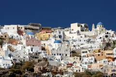 Sur la caldera : vue sur Oia