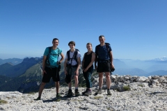 Le Mont-Blanc (y'a toujours des touristes pour se mettre sur la photo !)