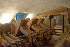 Moulin Richard de Bas : salle des piles à maillets