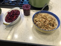 Farce et sauces cranberry