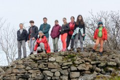 Puy de la Peyronère : François, Clément, Monique, Pierre, Cécile, Léa, Julie, Mathilde, Thomas