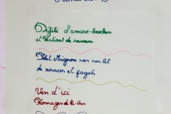 Claire - 10 ans : menu