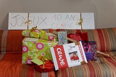 Claire - 10 ans : cadeaux