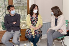 Claire - 10 ans : Pierre, Julie, Sandra masqués
