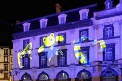 Clermont-Ferrand en lumières place de Jaude : supporters  ASM