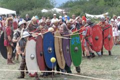 Démonstration équestre aux Arverniales