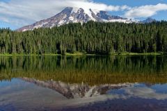 Mount Rainier : reflet couvert