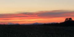 Coucher de Soleil sur les Blue Ridge Mountains